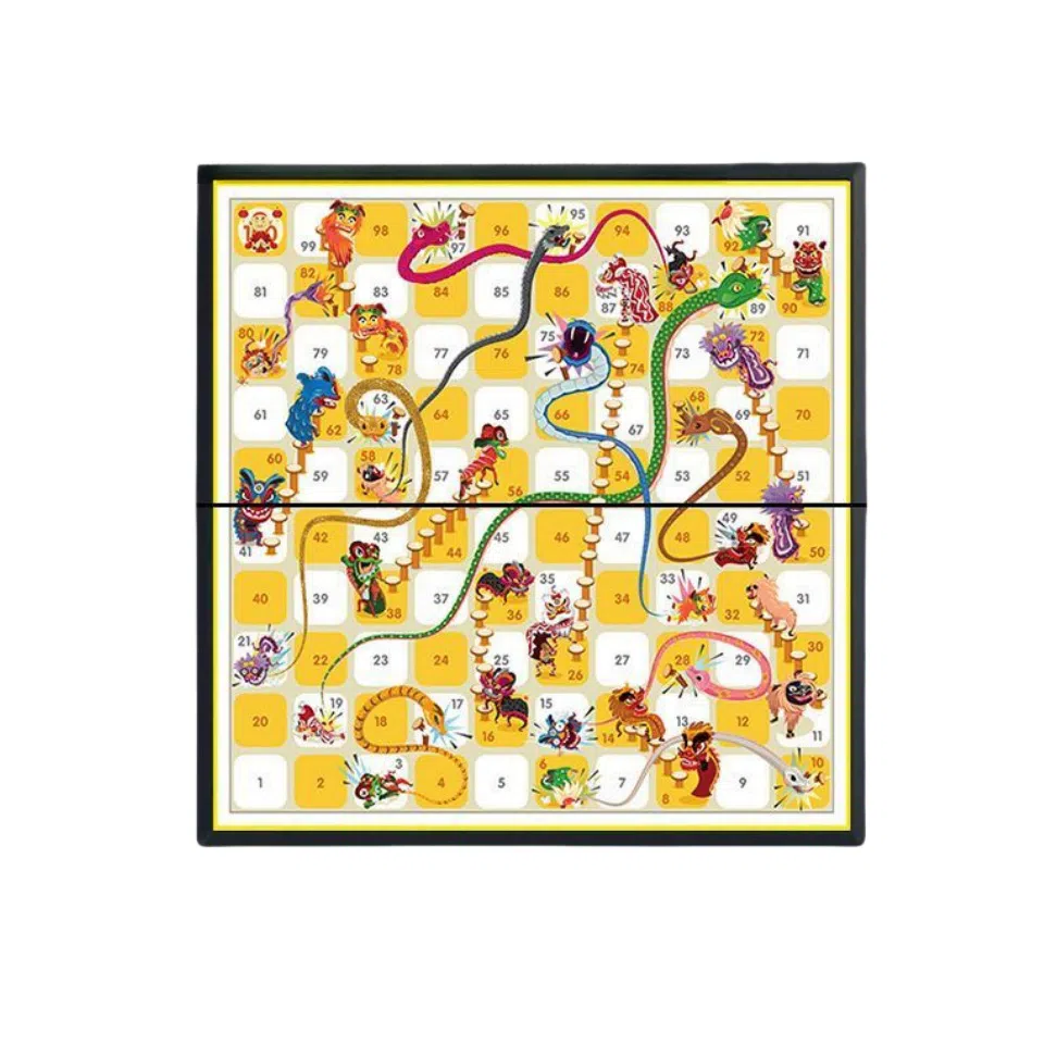 乐智由我 飞行棋磁性可折叠便携式益智玩具亲子磁石游戏 桌游