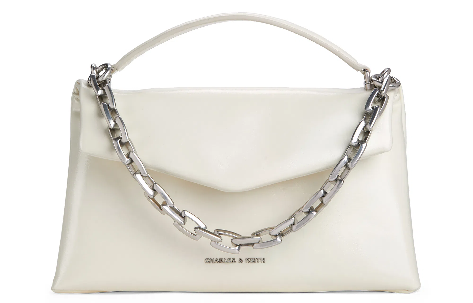 Charles & Keith Cream Silver