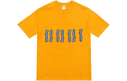 Supreme SS18 Gonz Logo Tee Mustard LogoT