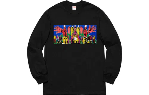 Supreme Gilbert x George DEATH AFTER LIFE L/S Tee Black