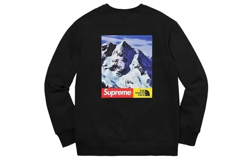 Supreme x The North Face FW17 Mountain Crewneck Black