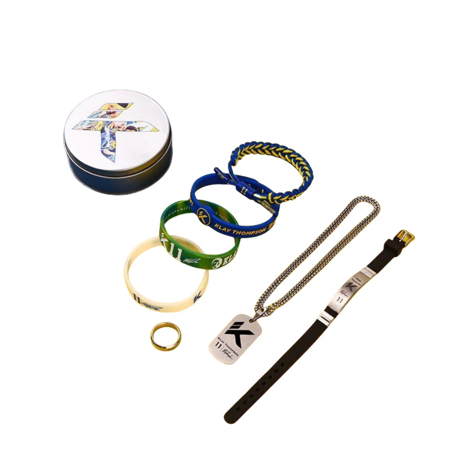 乐智由我 篮球项链潮流硅胶运动手环美式球迷戒指 明星周边