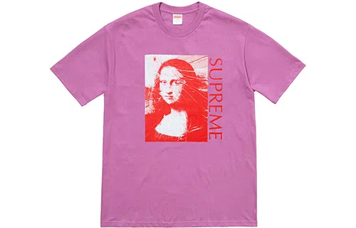 Supreme SS18 Mona Lisa Tee Light Purple