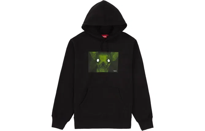 Supreme FW18 Chris Cunningham Chihuahua Hooded Sweatshirt Black