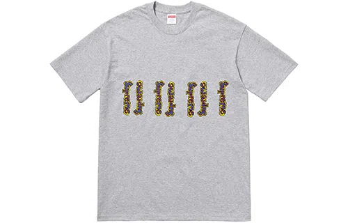Supreme SS18 Gonz Logo Tee Heather Grey