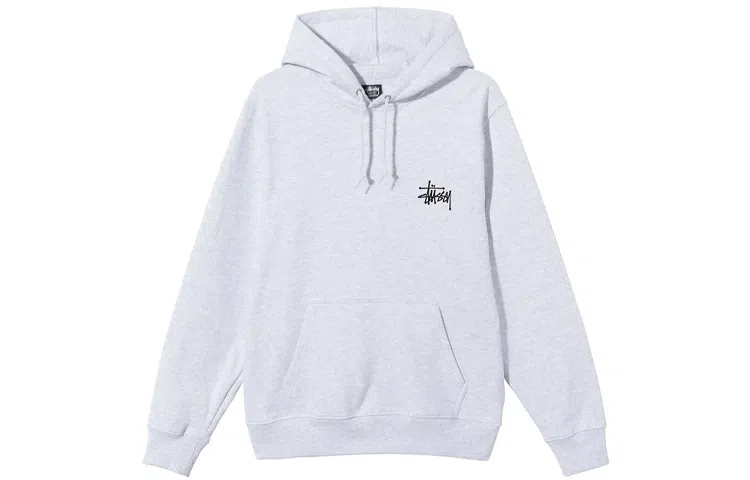Stussy Logo Pullover Hoodie Black