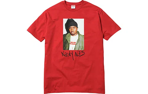 Supreme FW17 Nas Tee Red T