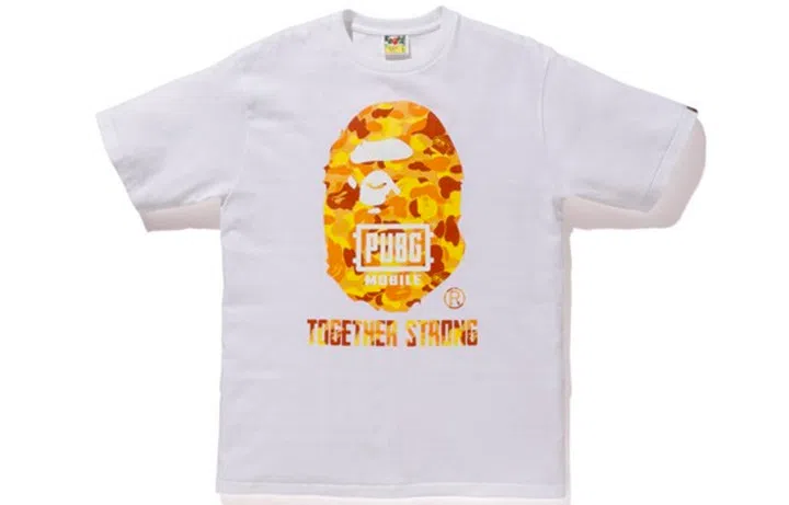 A BATHING APE x PUBG Tee Orange