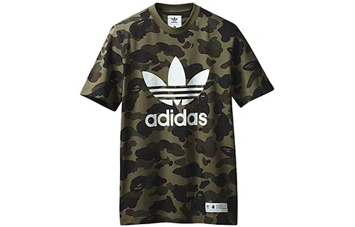 Bape x adidas Adicolor Tee Olive Cargo