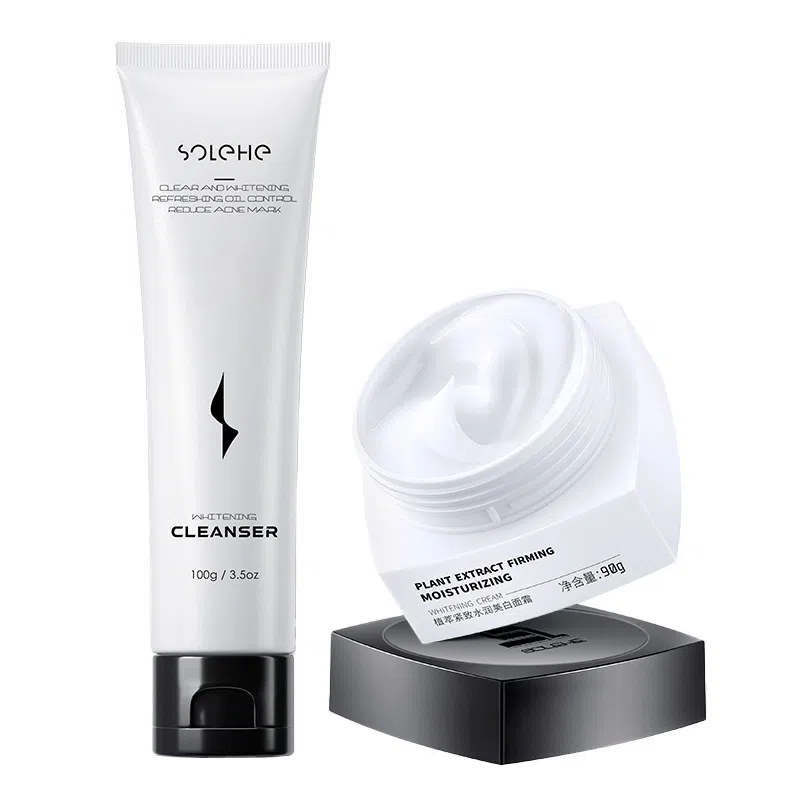 和风雨 美白控油祛痘 深层清洁补水保湿修护收缩毛孔淡痘印男士护肤套装 滋润提亮