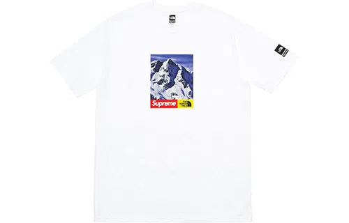 Supreme x The North Face FW17 Snow Mountain Tee White