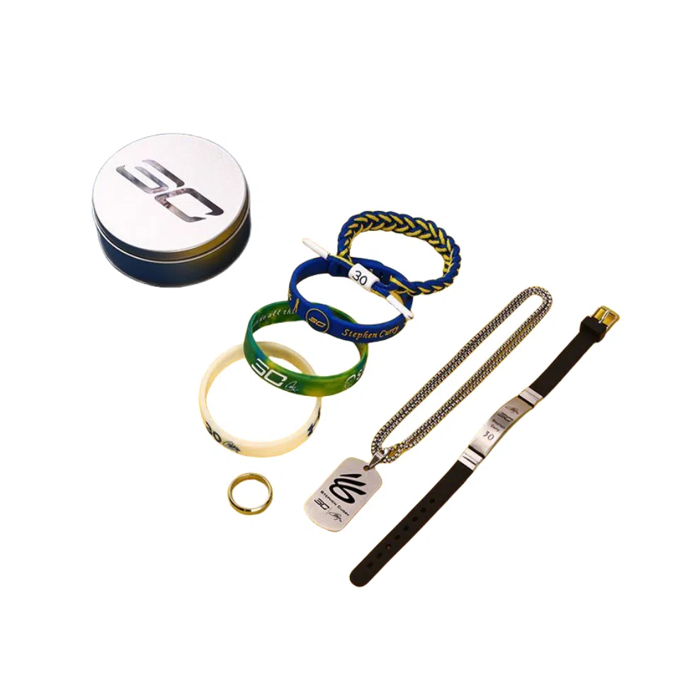 乐智由我 篮球项链潮流硅胶运动手环美式球迷戒指 明星周边