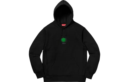 Supreme SS19 Apple Hooded Sweatshirt Black