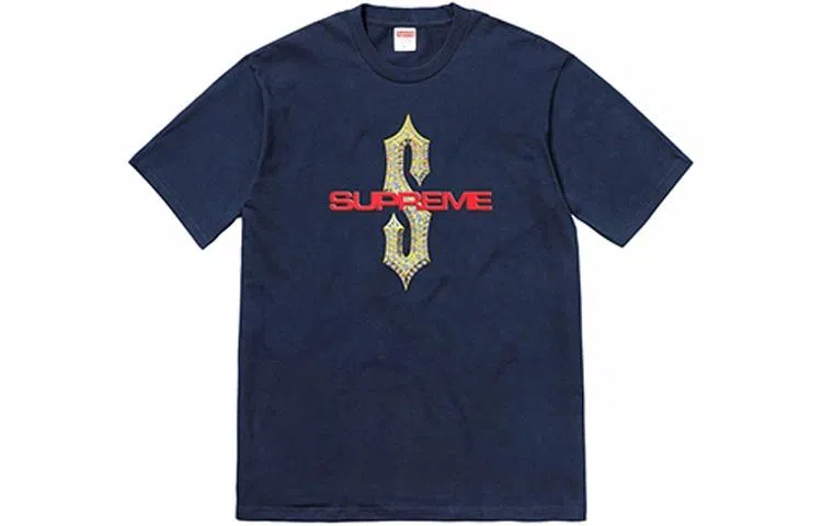 Supreme SS18 Diamonds Tee Navy T