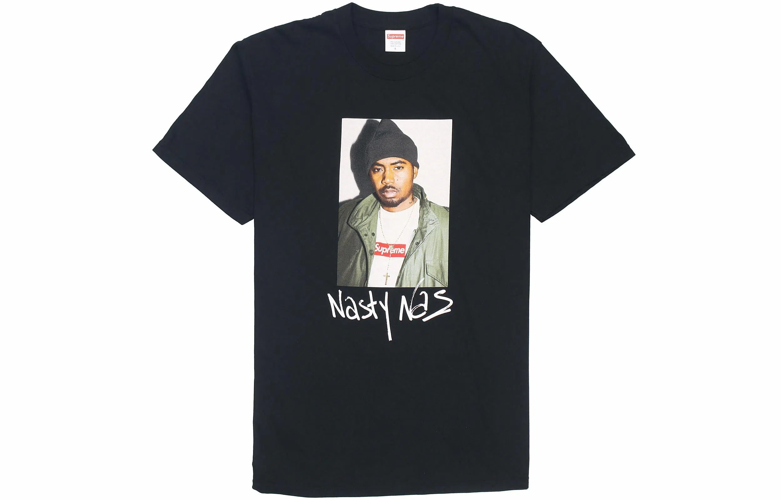 Supreme FW17 Nas Tee Black