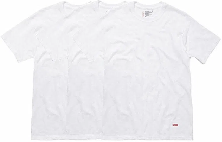 Supreme Hanes Tagless Tees White