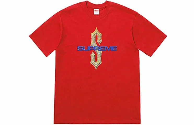 Supreme SS18 Diamonds Tee Red
