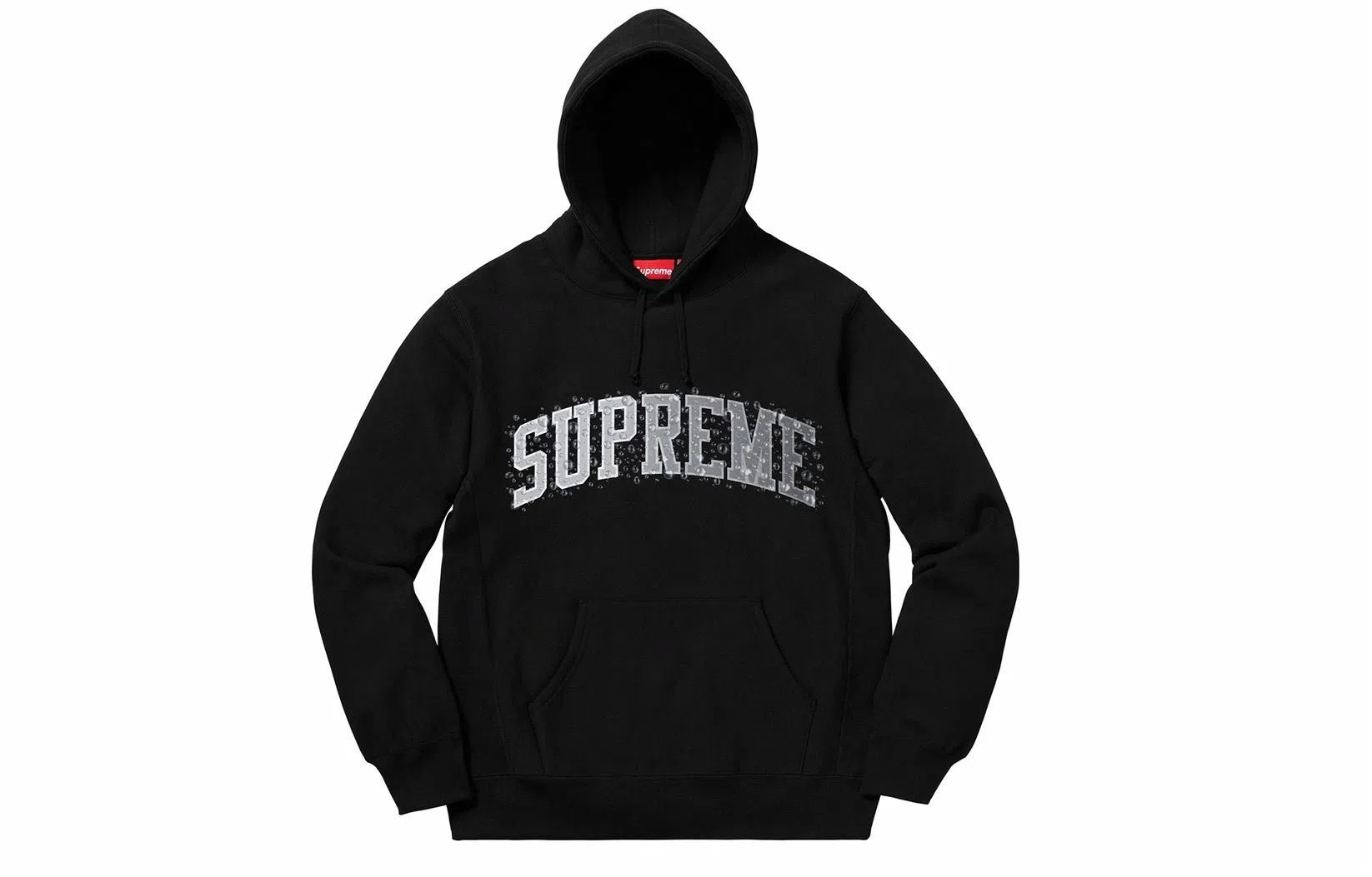 Supreme FW18 Water Arc Hooded Sweatshirt Black Logo