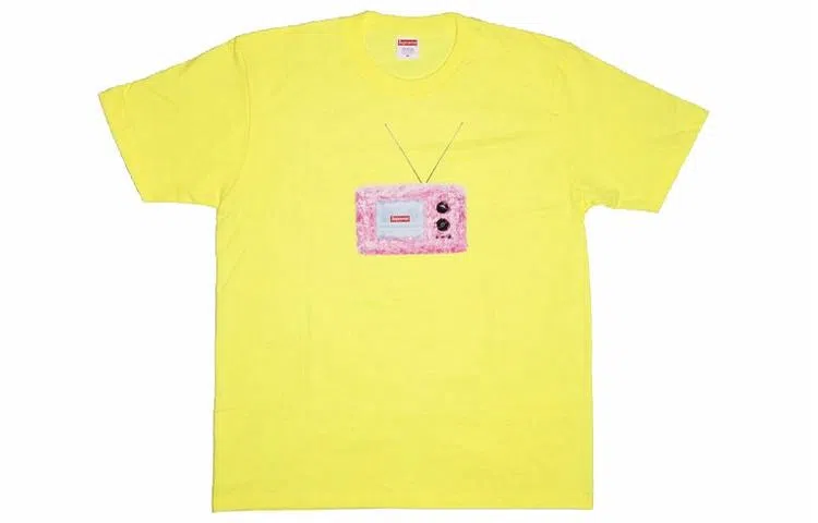 Supreme SS18 TV Tee Bright Yellow T