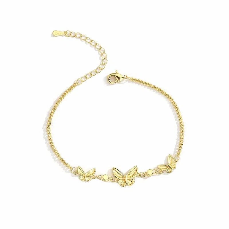 梵星饰季 花繁蝶欢 新中式国潮风轻奢时尚简约小众设计高级感 日常百搭 合金 手链 女款