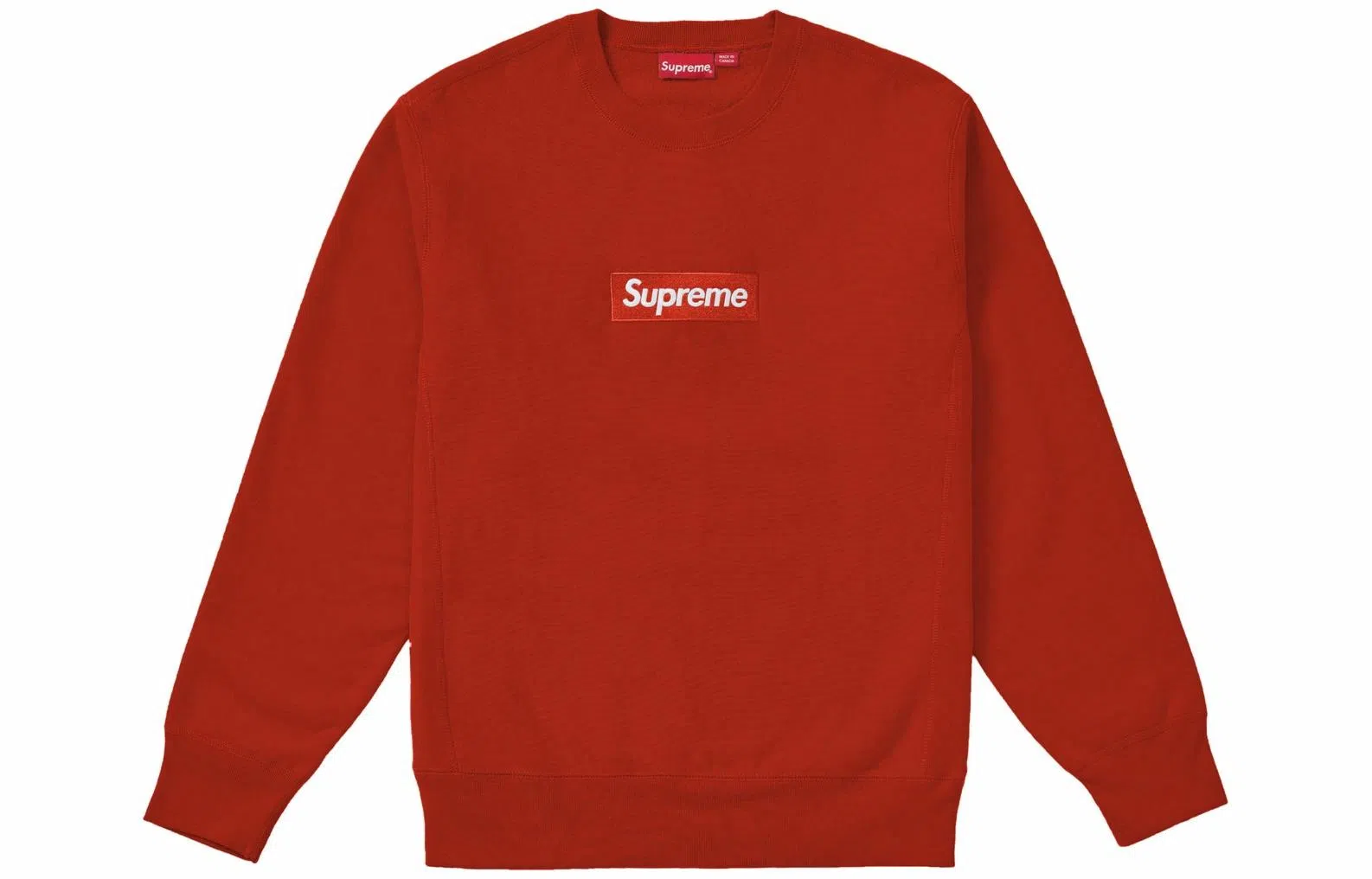 Supreme FW18 Box Logo Crewneck Rust BOGO