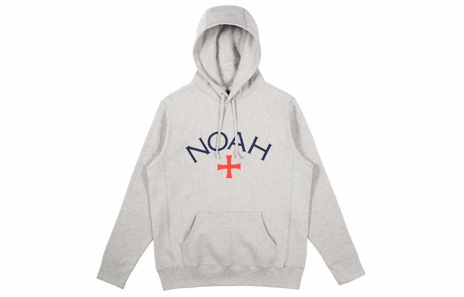 NOAH Core Logo Hoodie Heather Grey