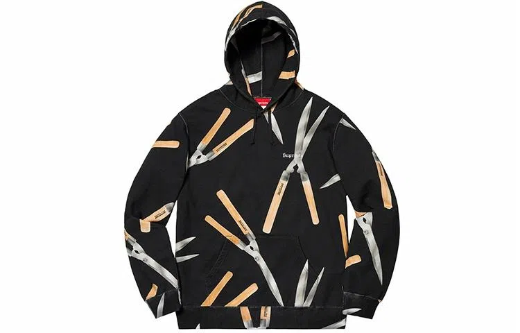 Supreme SS19 Shears Hooded Sweatshirt Black