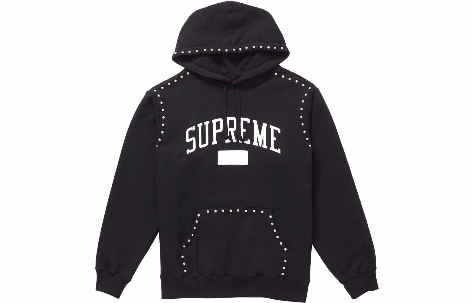 Supreme FW18 Studded Hooded Sweatshirt Black