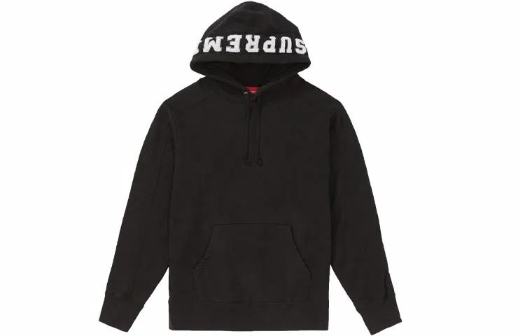 Supreme FW18 Paneled Hooded Sweatshirt Black