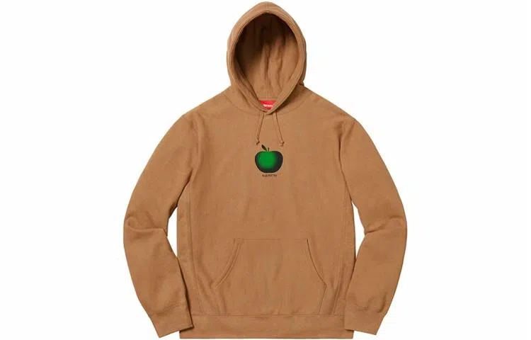 Supreme SS19 Apple Hooded Sweatshirt Brown