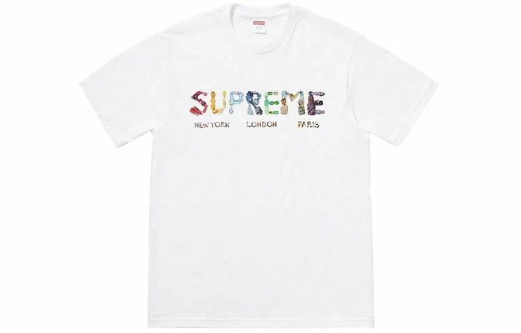Supreme SS18 Rocks Tee White