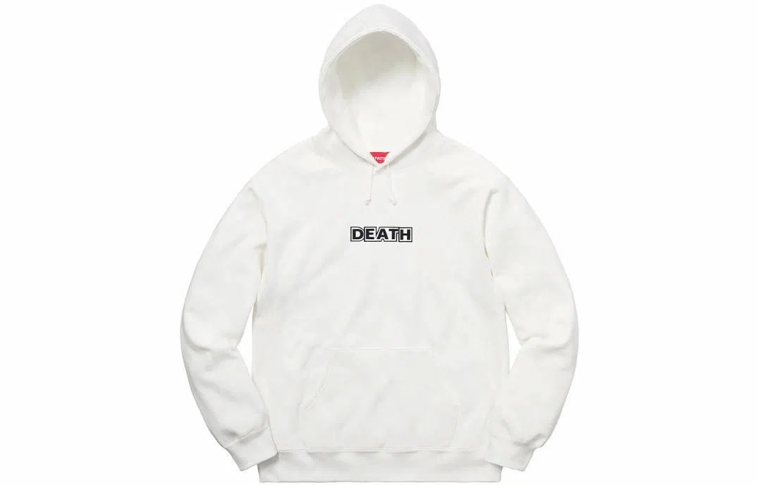 Supreme x Gilbert x George DEATH Hooded Sweatshirt White