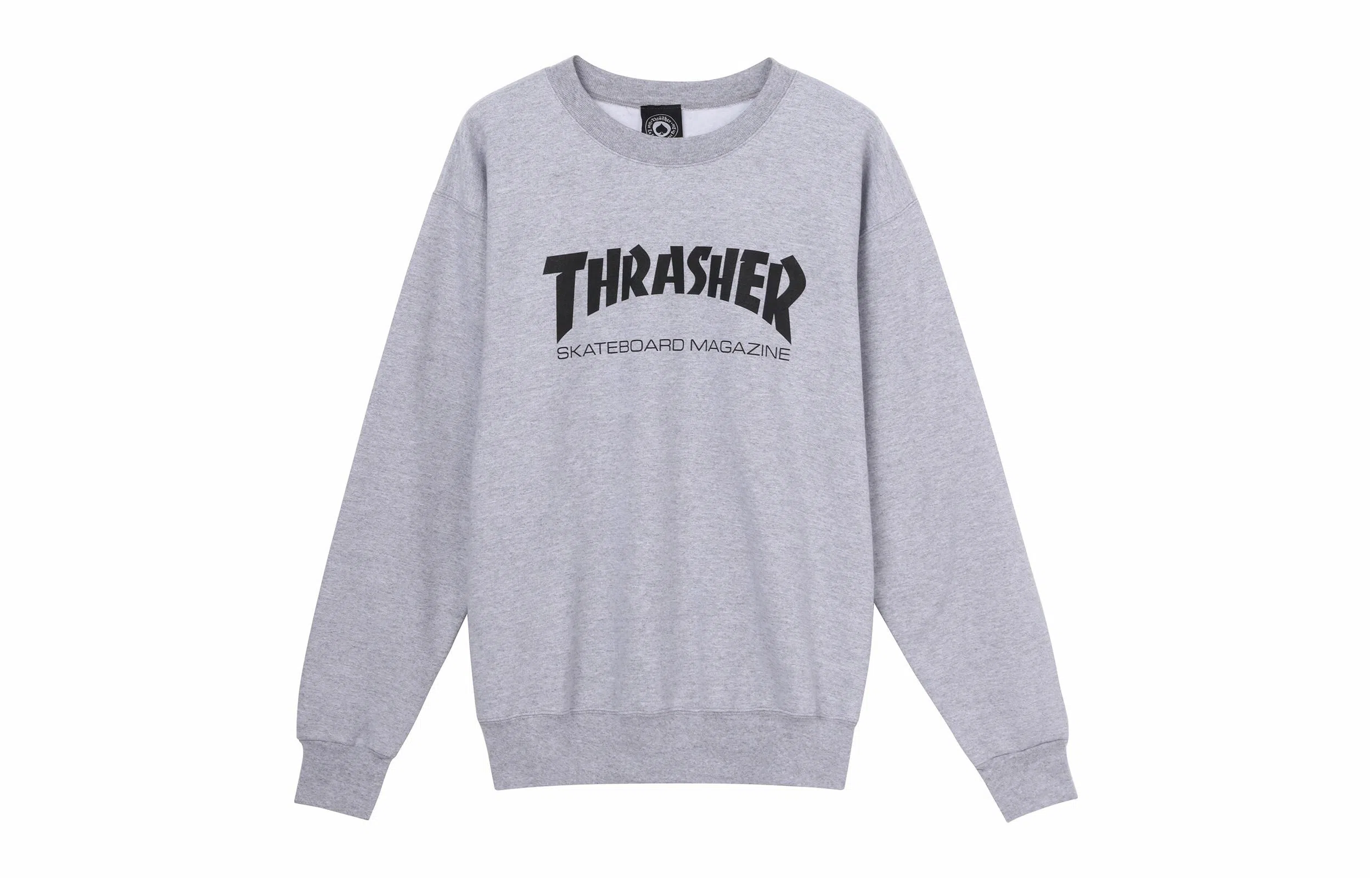 Thrasher Mag Logo Crewneck Sweatshirt Grey