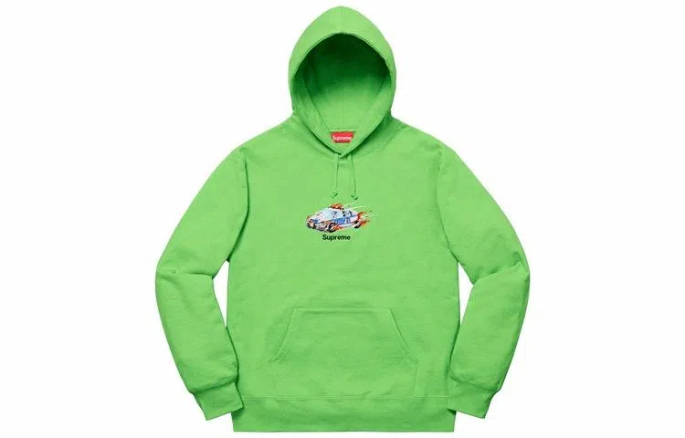 Supreme FW19 Cop Car Hooded Sweatshirt Green