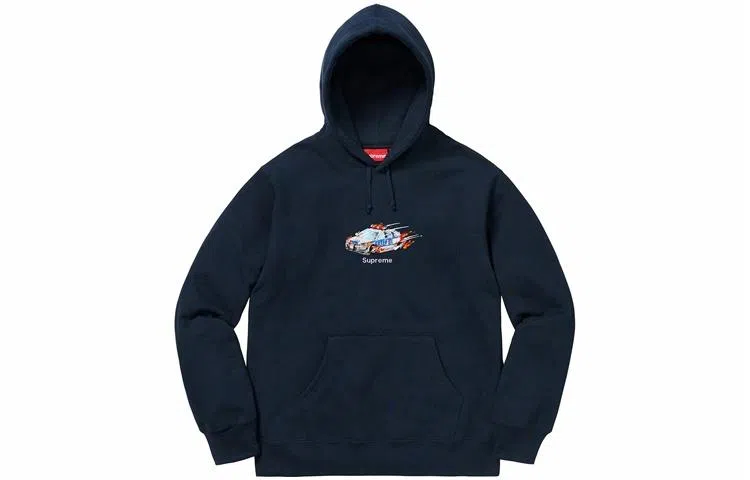 Supreme Cop Car Hooded Sweatshirt Navy