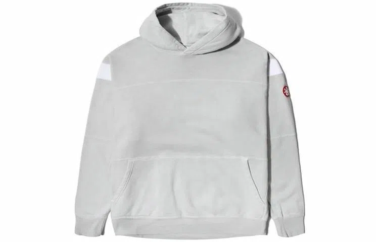 Cav Empt Overdye Panel Hoodie Grey