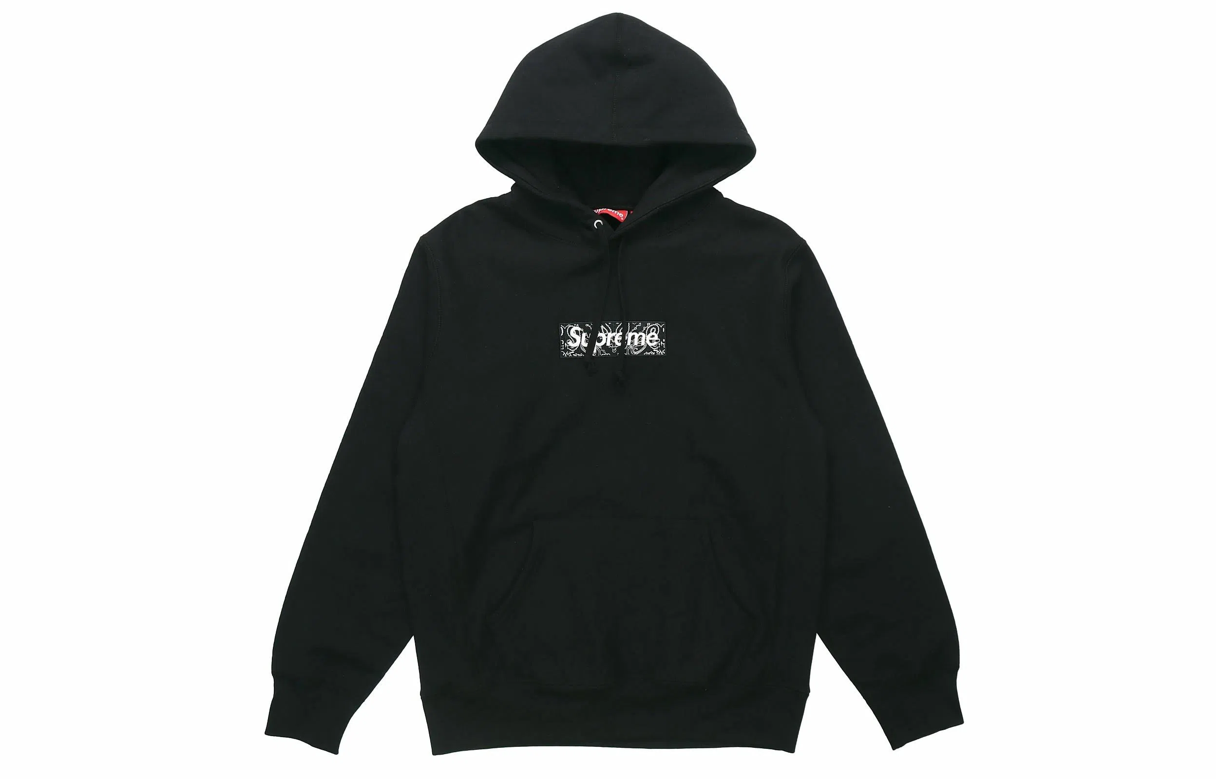 Supreme Bandana Box Logo Hoodie Black