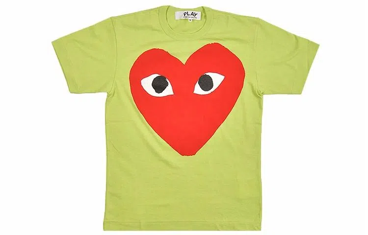 CDG Play Green Heart Tee