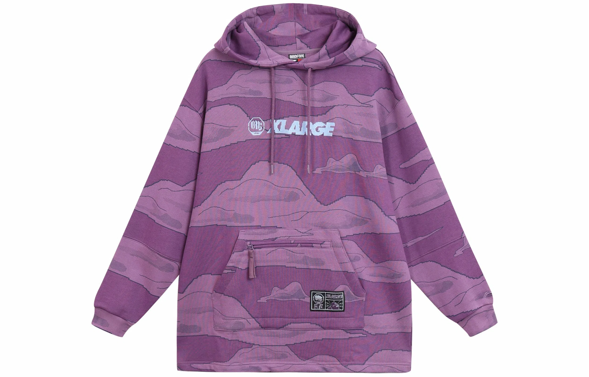 LiNing BADFIVE x XLARGE Hoodie Jam Purple