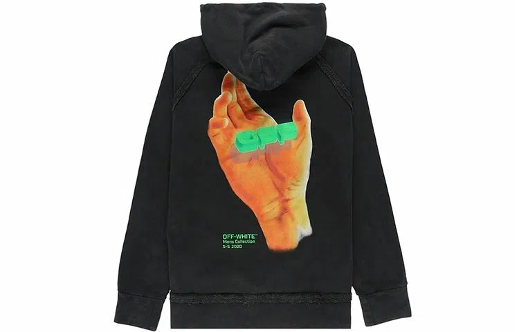 OFF-WHITE SS20 Hand Logo Incompiuto Hoodie