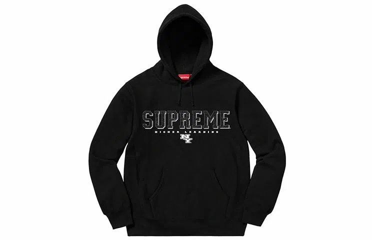 Supreme Gems Hooded Sweatshirt Black