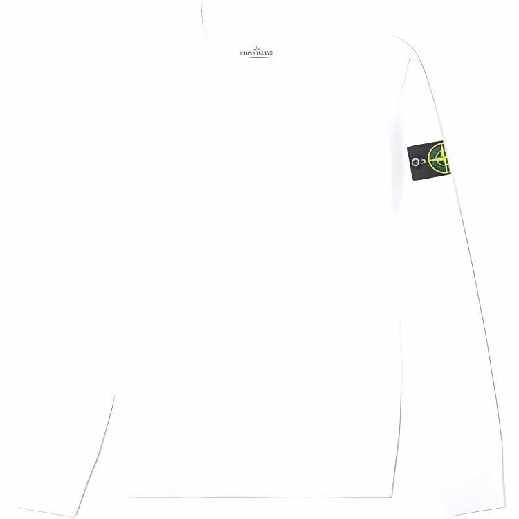Stone Island Garment Dyed Crew Sweat Bright White