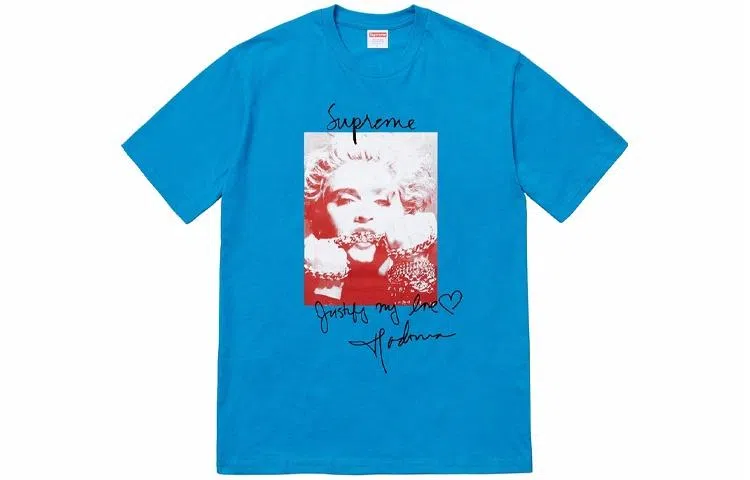 Supreme FW18 Madonna Tee Bright Blue T