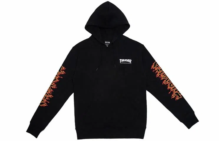 Thrasher Flame Outline Hooded Sweatshirt