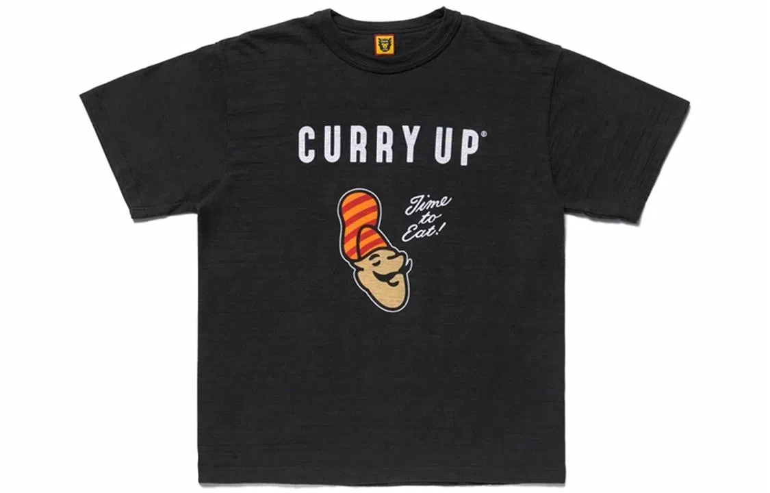 HUMAN MADE Curry Letter Print T-Shirt