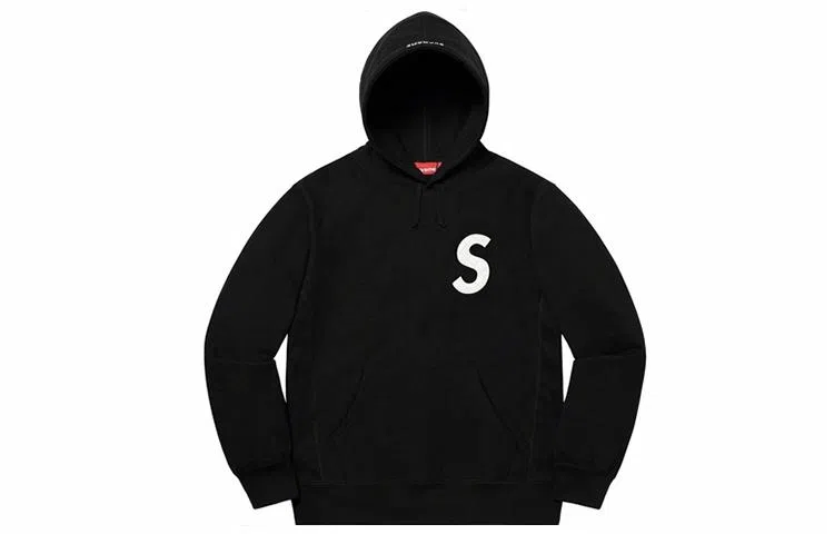 Supreme S Logo Hooded Sweatshirt Black