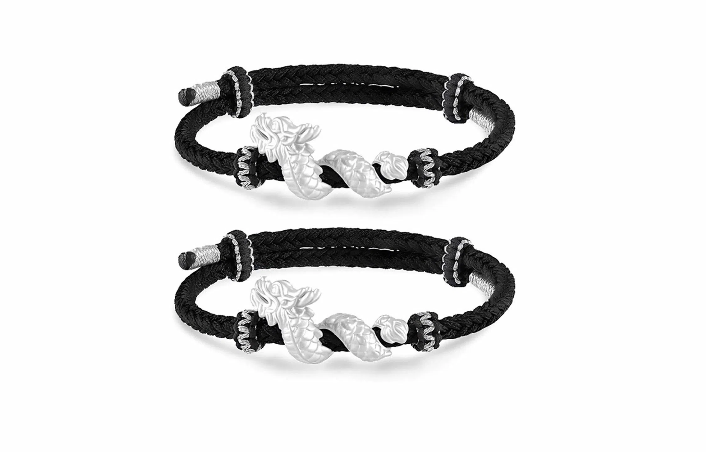 【S999足银金龙】 迎百宝 盘龙而上 新中式国潮缠绕高级感本命年立体生肖龙复古民族风招财转运精致轻奢可调节 手链 男女同款情侣款