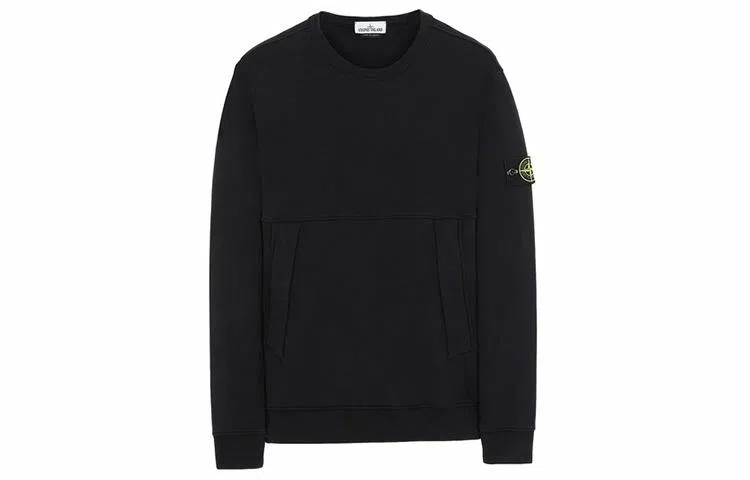 Stone Island Pullover Sweatshirt Black