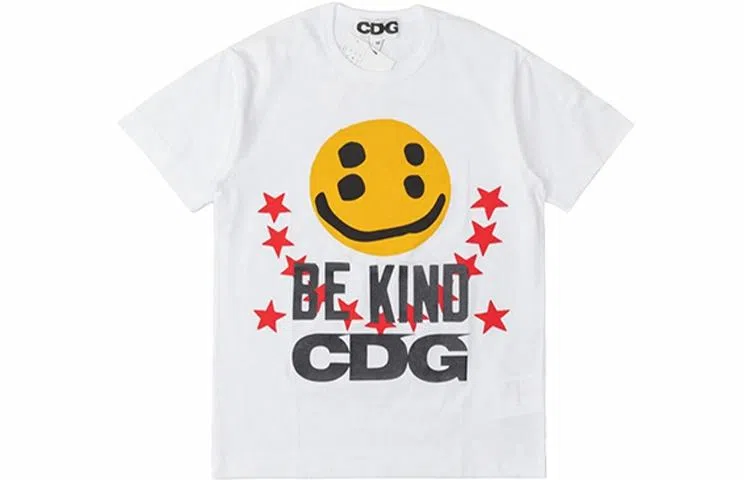 CDG x Cactus Plant Flea Market Smiley T-Shirt White