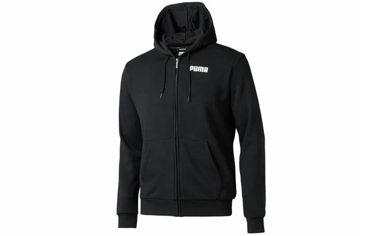 Puma Logo Hoodie Black